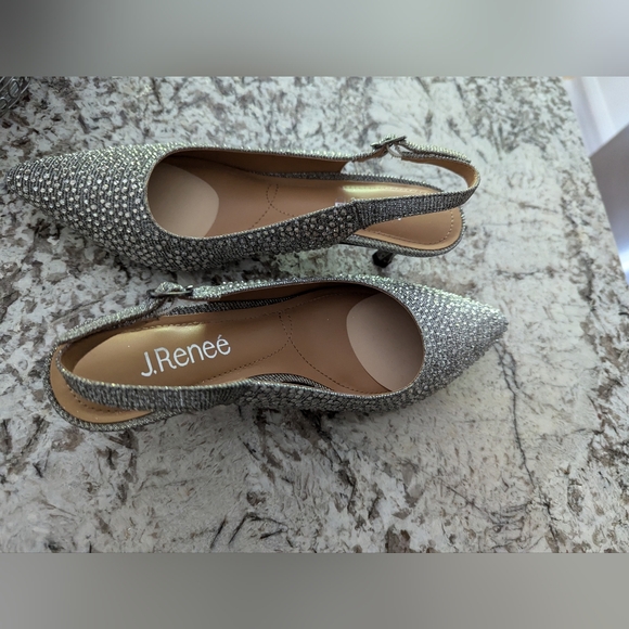 Rhinestone Sparkle Shoes J Renee New Year's Eve 🎉👠 shoes 7.5 - Picture 3 of 16